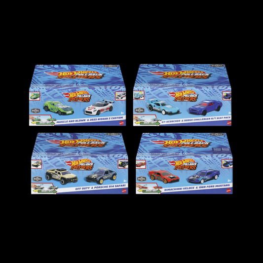 Hot Wheels Pull-Back Speeders 2 Pack -Choose Your Cars- 1:43