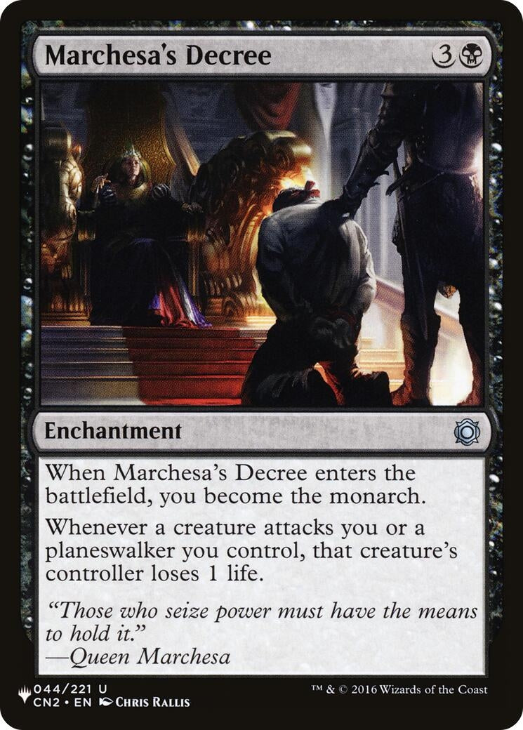 Marchesa's Decree (044/221) (LIST)