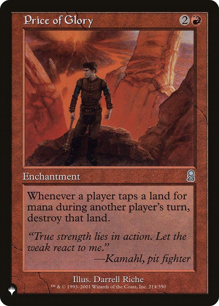 Price of Glory (214/350) (LIST)