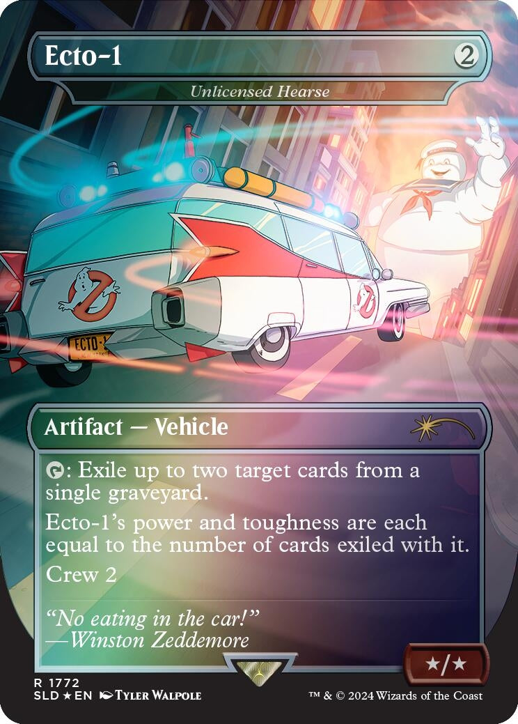 Ecto-1 - Unlicensed Hearse (Rainbow Foil) (1772) (SLD)