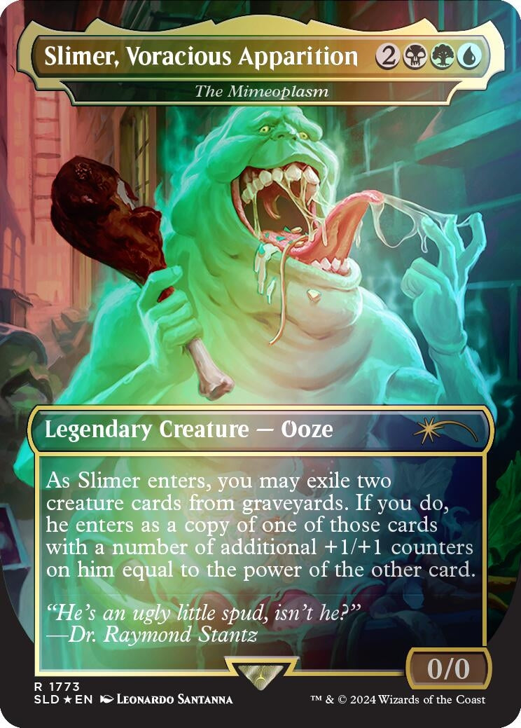 Slimer, Voracious Apparition - The Mimeoplasm (Rainbow Foil) (1773) (SLD)