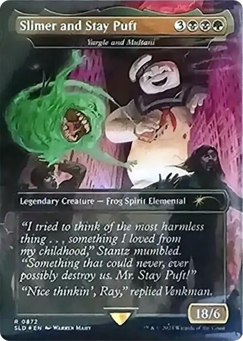 Slimer and Stay Puft - Yargle and Multani (Rainbow Foil) (872) (SLD)
