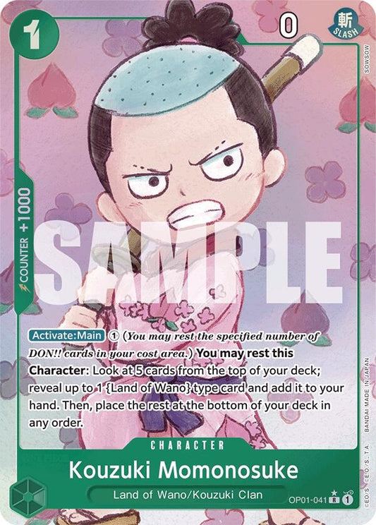 Kouzuki Momonosuke (Alternate Art) (OP01-041) (PRB-01)