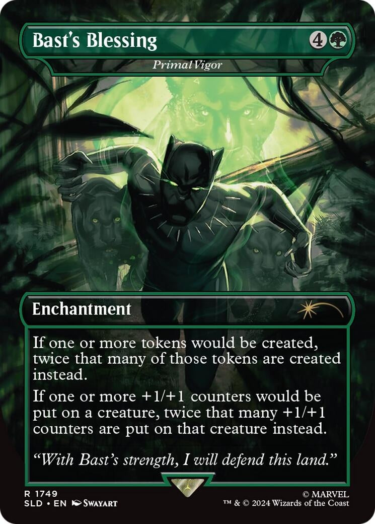 Bast's Blessing - Primal Vigor (Rainbow Foil) (1749) (SLD)