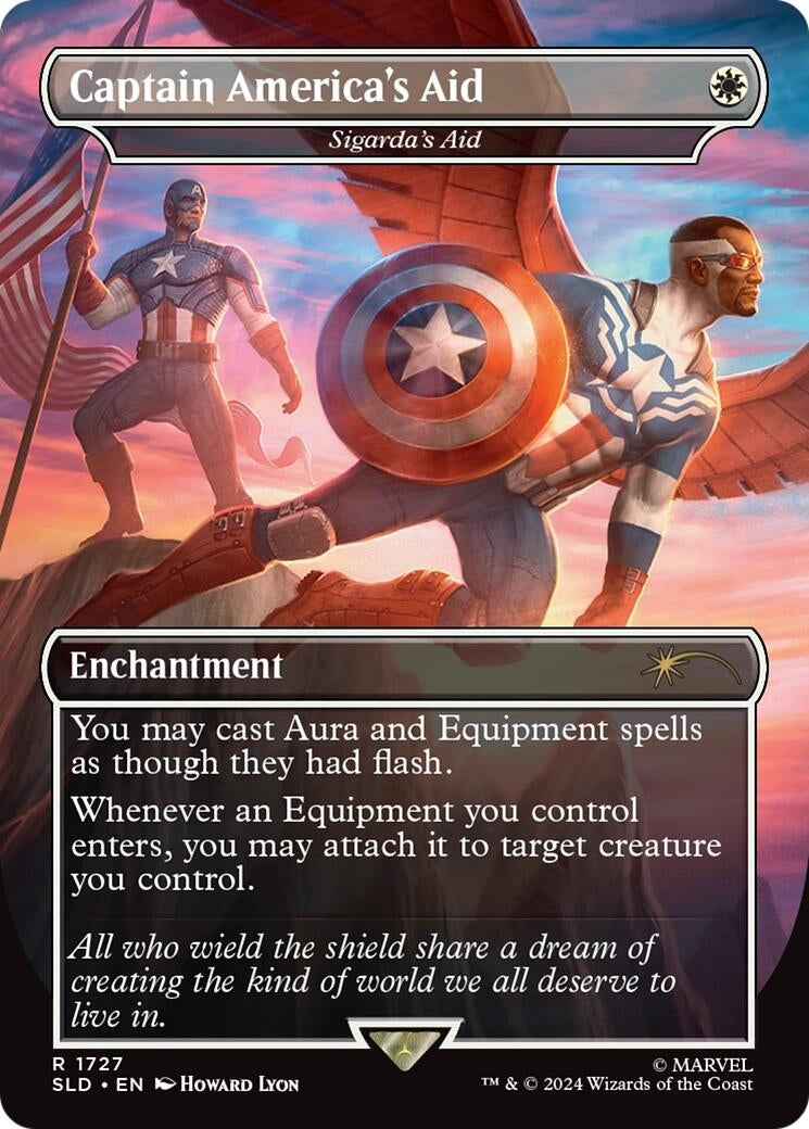 Captain America's Aid - Sigarda's Aid (Rainbow Foil) (1727) (SLD)