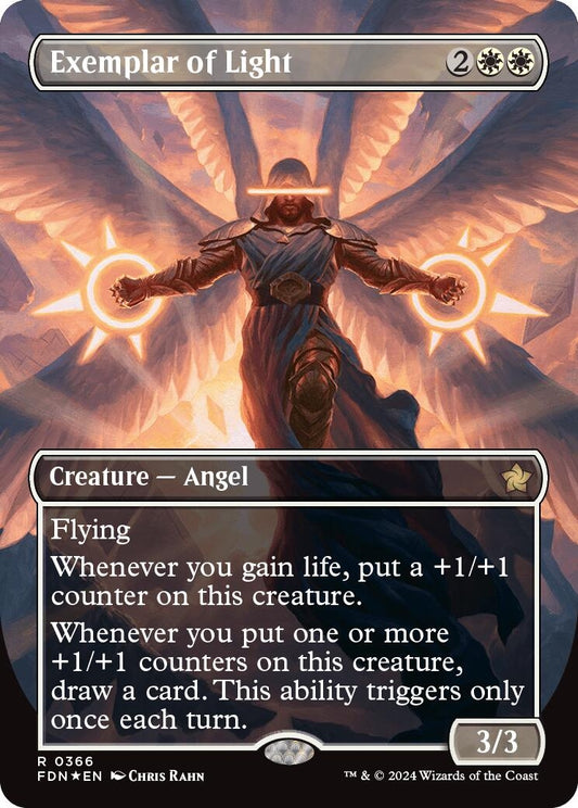 Exemplar of Light (Borderless) (Mana Foil) (366) (FDN)