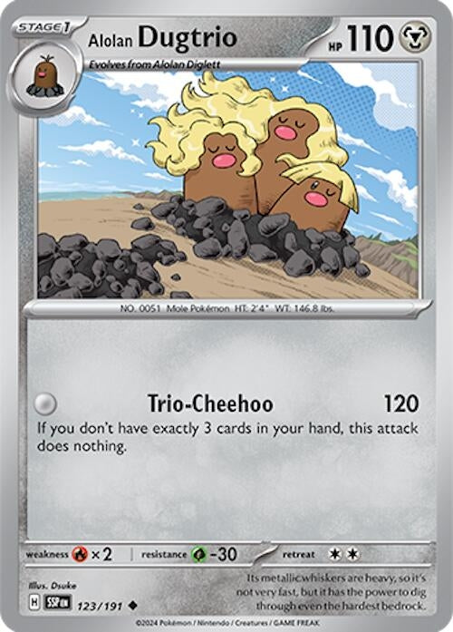 Alolan Dugtrio (123/191) (SSP)