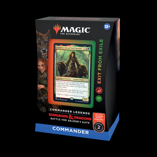 MTG Magic The Gathering Battle For Baldur's Gate Exit From Exile Commander Deck
