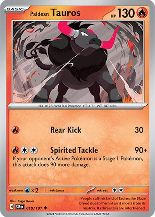 Paldean Tauros (018/191) (SSP)