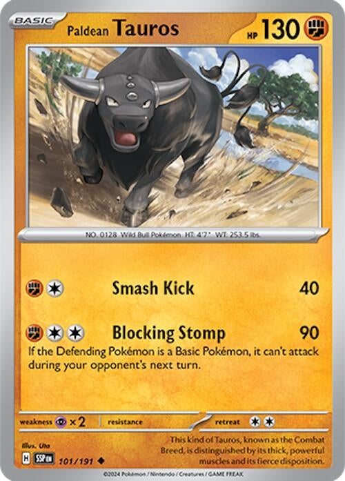 Paldean Tauros (101/191) (SSP)