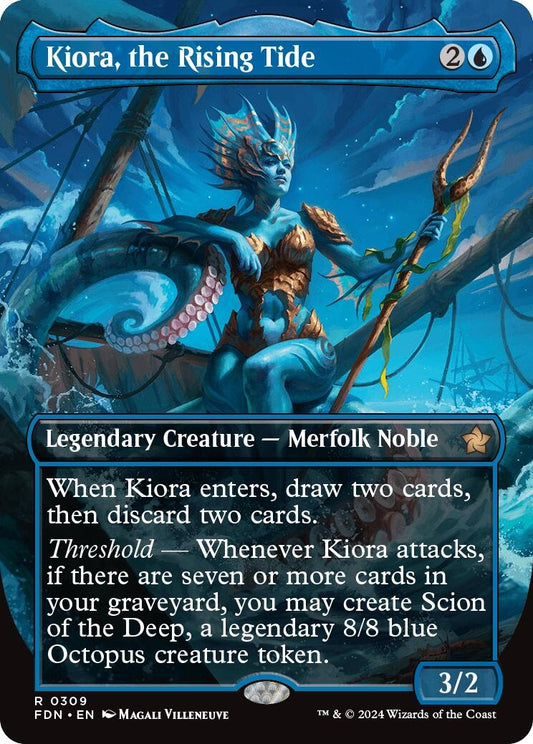 Kiora, the Rising Tide (Borderless) (309) (FDN)
