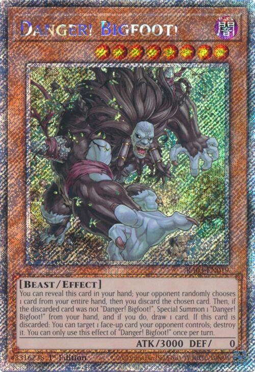 Danger! Bigfoot! (Platinum Secret Rare) (RA03-EN019)