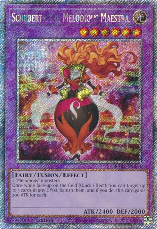 Schuberta the Melodious Maestra (Platinum Secret Rare) (RA03-EN034)
