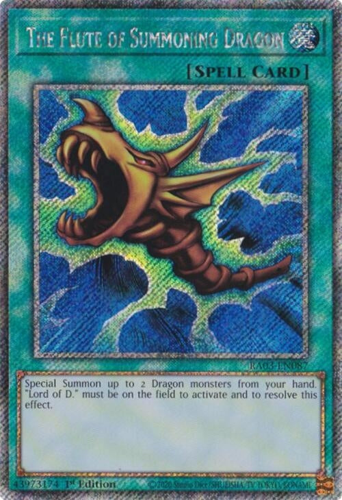 The Flute of Summoning Dragon (Platinum Secret Rare) (RA03-EN087)