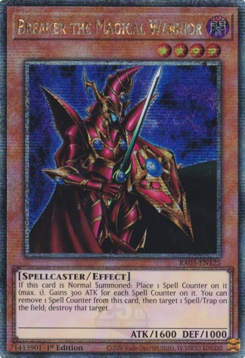 Breaker the Magical Warrior (Quarter Century Secret Rare) (RA03-EN125) (RA03)