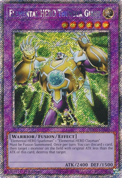 Elemental HERO Thunder Giant (Platinum Secret Rare) (RA03-EN153)