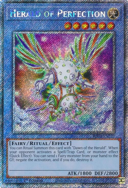 Herald of Perfection (Platinum Secret Rare) (RA03-EN237)