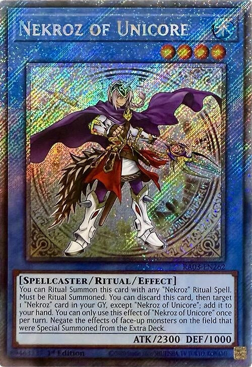 Nekroz of Unicore (Platinum Secret Rare) (RA03-EN262)