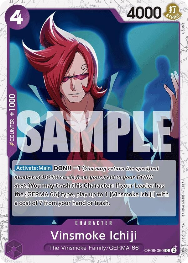 Vinsmoke Ichiji (OP06-060) (Jolly Roger Foil) (OP06-060) (PRB-01)