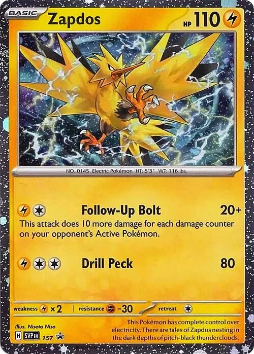 Zapdos - 157 (Cosmos Holo) (157) (SVP)