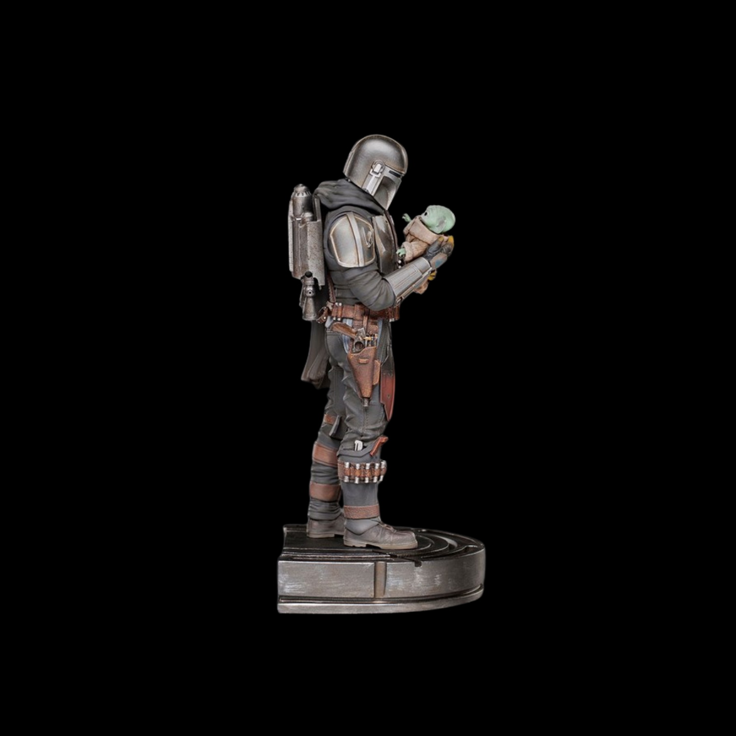 Star Wars Sideshow & Iron Studios Mandalorian And Grogu 1:10 Scale