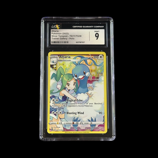 Pokemon Slab Altaria Silver Tempest Holo TG11/TG30 CGC 9 Mint 2022