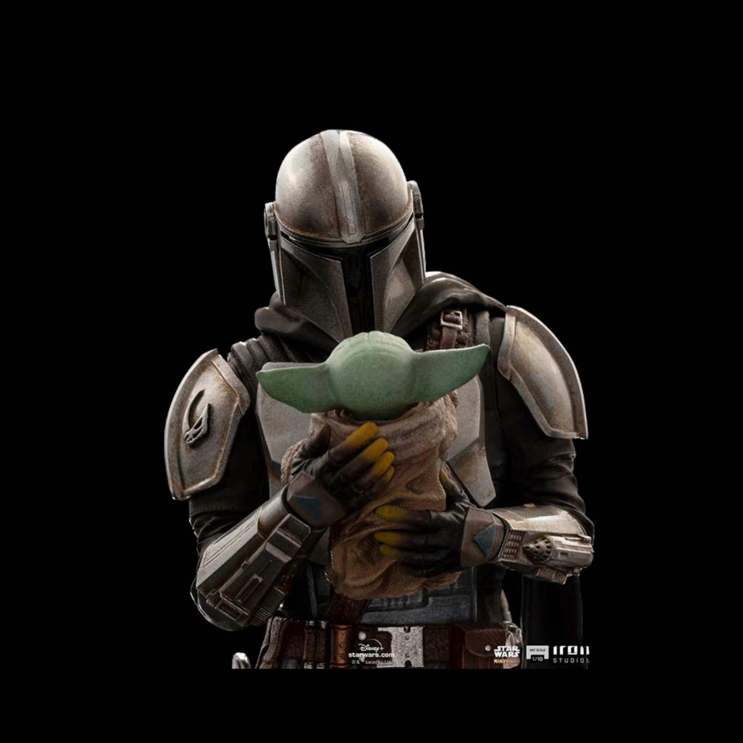 Star Wars Sideshow & Iron Studios Mandalorian And Grogu 1:10 Scale