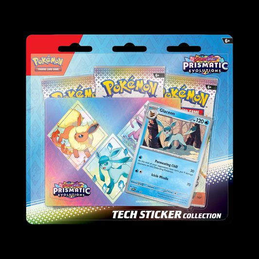 Pokemon Scarlet & Violet Prismatic Evolutions Tech Sticker Collection Glaceon
