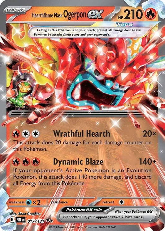 Hearthflame Mask Ogerpon ex (017/131) (PRE)