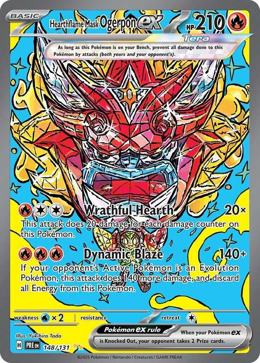 Hearthflame Mask Ogerpon ex (148/131) (PRE)