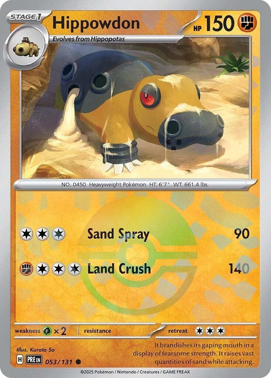 Hippowdon (Poke Ball Pattern) (053/131) (PRE)