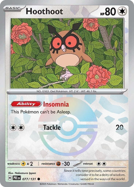 Hoothoot (Poke Ball Pattern) (077/131) (PRE)
