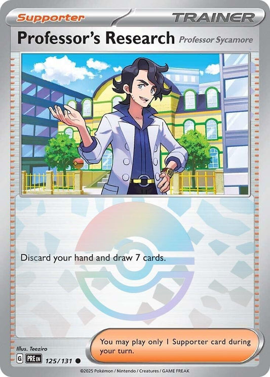Professor's Research [Professor Sycamore] (Poke Ball Pattern) (125/131) (SV: Prismatic Evolutions) (PRE)