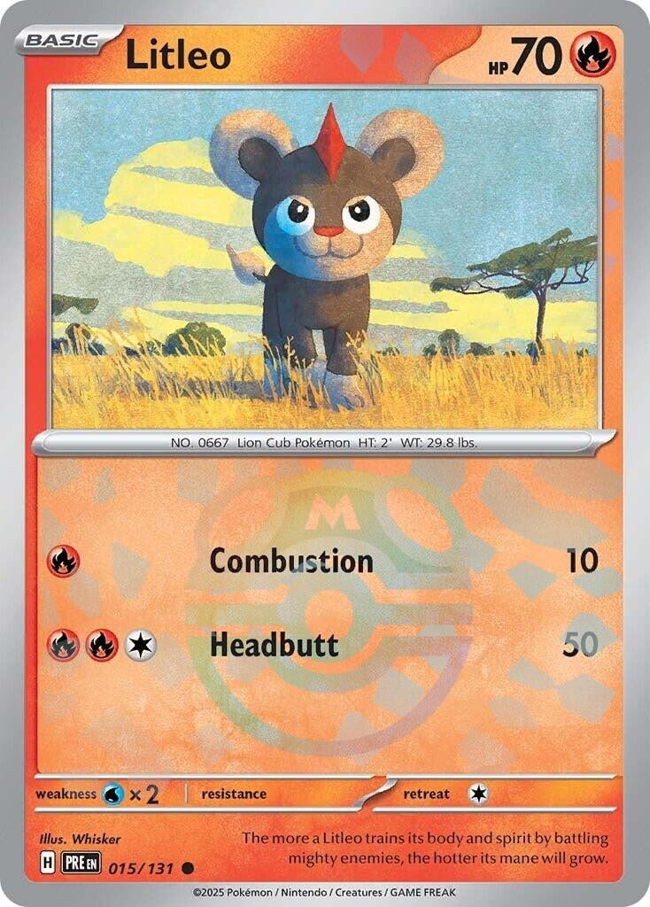 Litleo (Master Ball Pattern) (015/131) (PRE)
