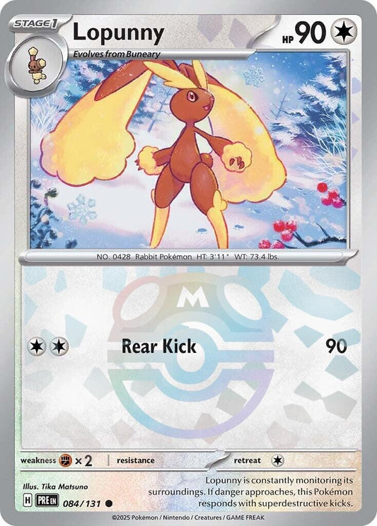 Lopunny (Master Ball Pattern) (084/131) (PRE)