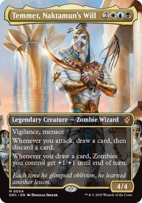 Temmet, Naktamun's Will (Borderless) (4) (DRC)