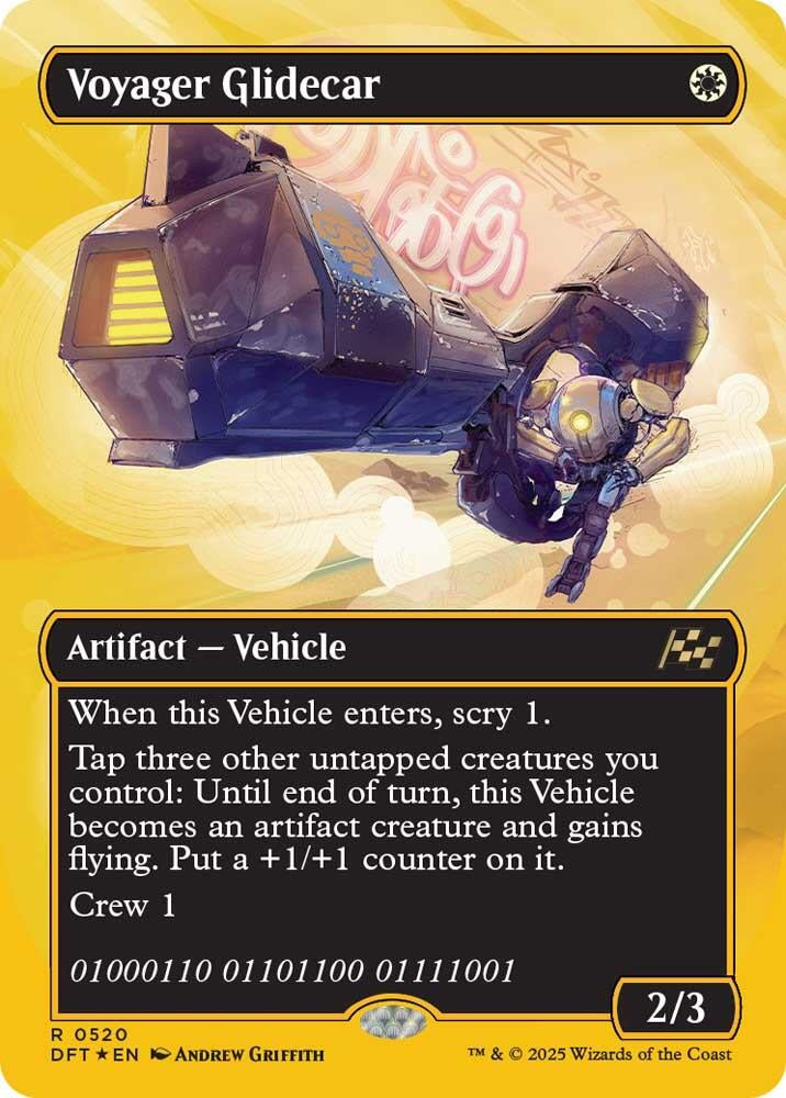 Voyager Glidecar (Borderless) (First-Place Foil) (520) (DFT)