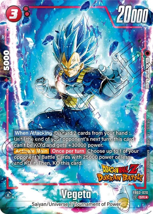 Vegeta - FB03-020 (Dragon Ball Z Dokkan Battle Alternate Art) (FB03-020) (FB03_AR)