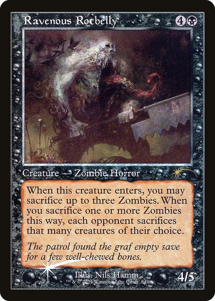 Ravenous Rotbelly (Retro Frame) (849) (SLD)