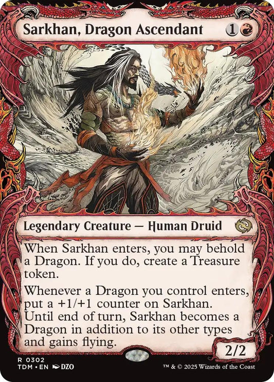 Sarkhan, Dragon Ascendant (0302) (Showcase) (302) (TDM)