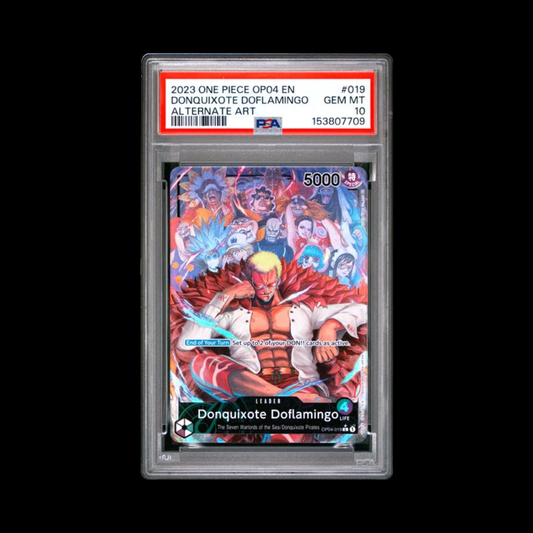One Piece Slab Donquixote Doflamingo OP04-019 PSA 10 Gem 2023