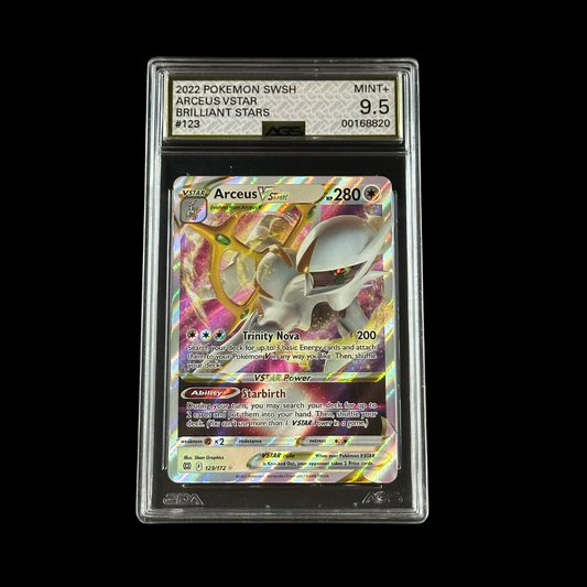 Pokemon Slab Arceus VSTAR Brilliant Stars 123/172 AGS 9.5 Mint+ 2022