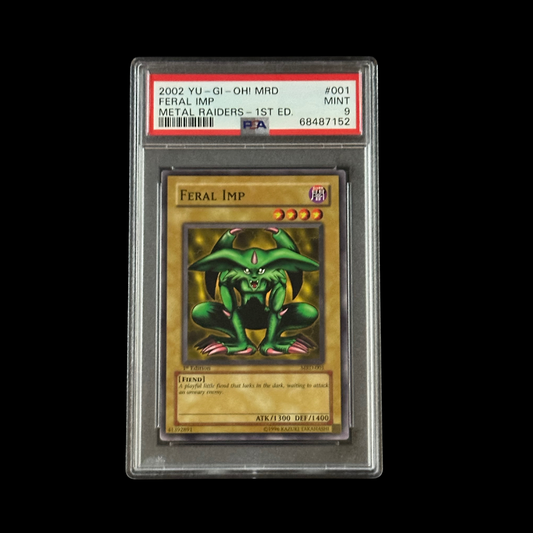 Yu-Gi-Oh! Slab Feral Imp Metal Raiders 1st Edition MRD-001 PSA 9 Mint 2002