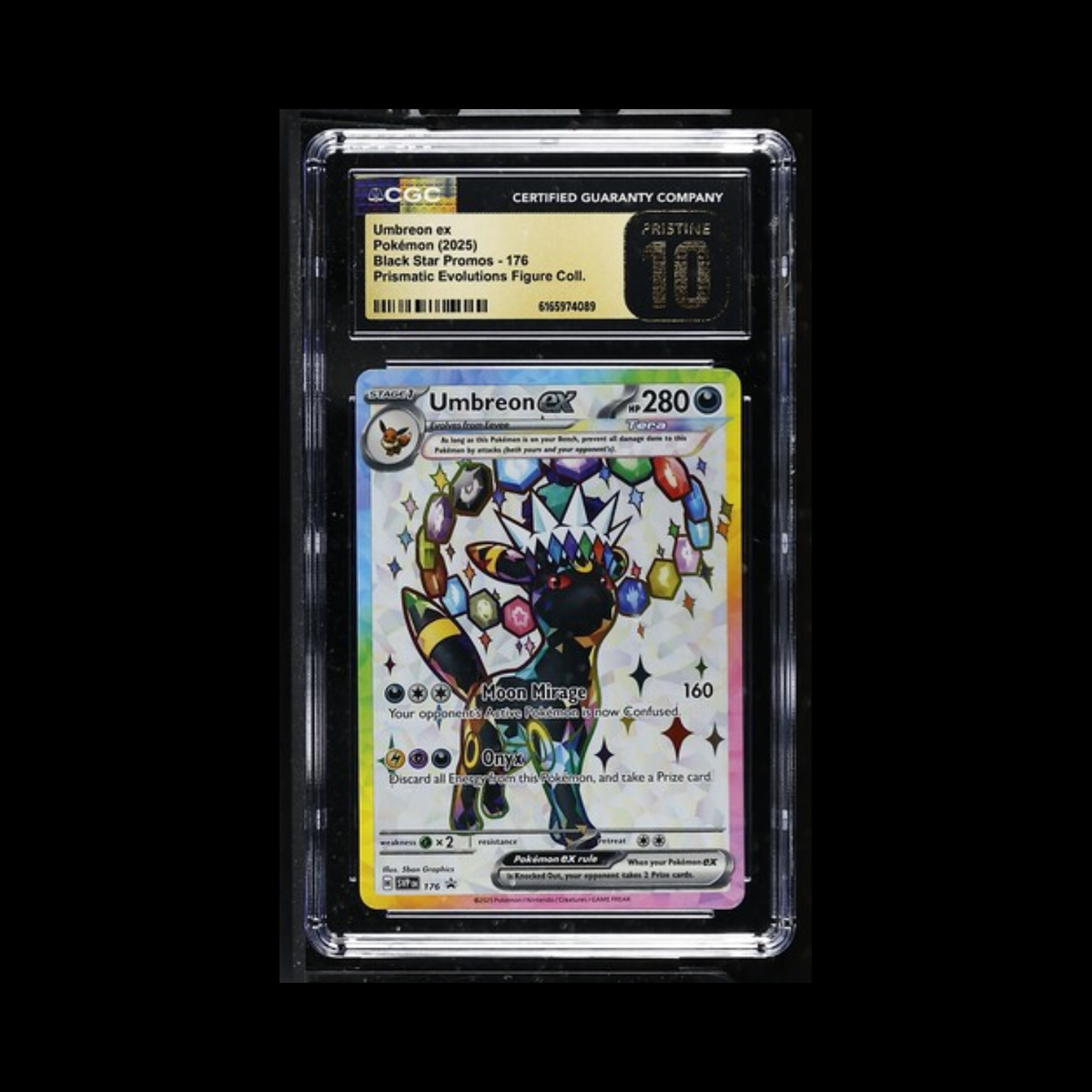 Pokemon Slab Umbreon EX 176 CGC Pristine 10 2025