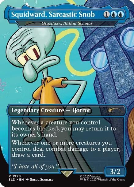 Squidward, Sarcastic Snob - Grazilaxx, Illithid Scholar (1928) (SLD)