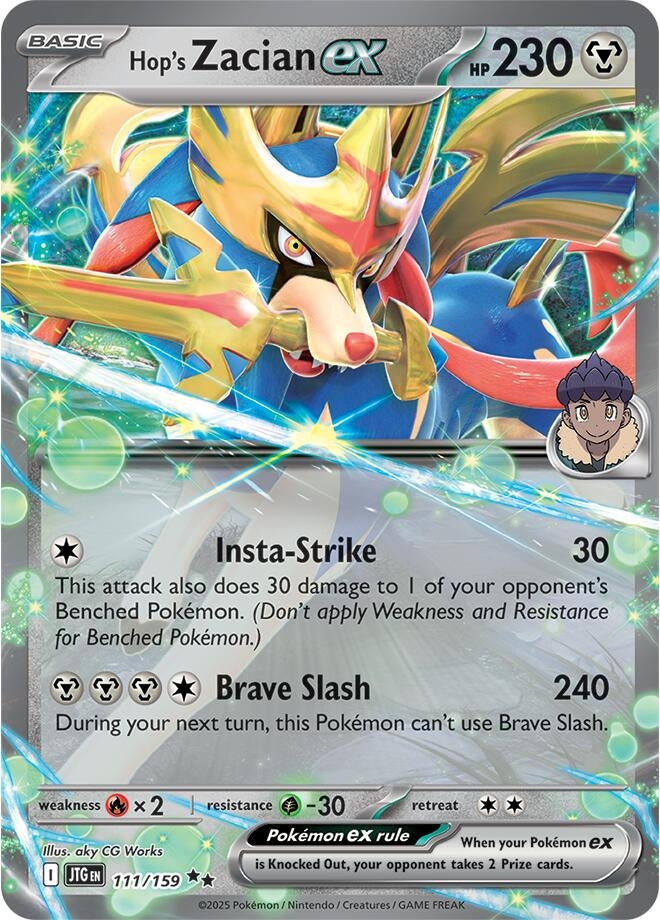 Hop's Zacian ex (111/159) (JTG)