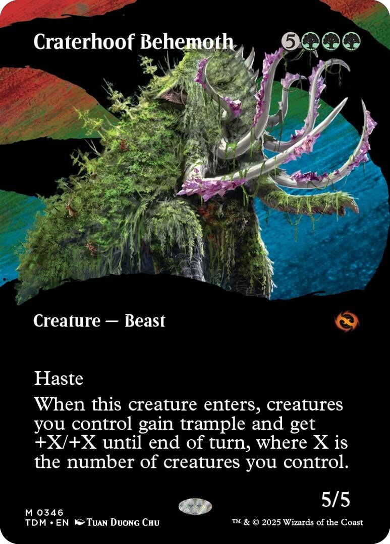 Craterhoof Behemoth (Borderless) (346) (TDM)