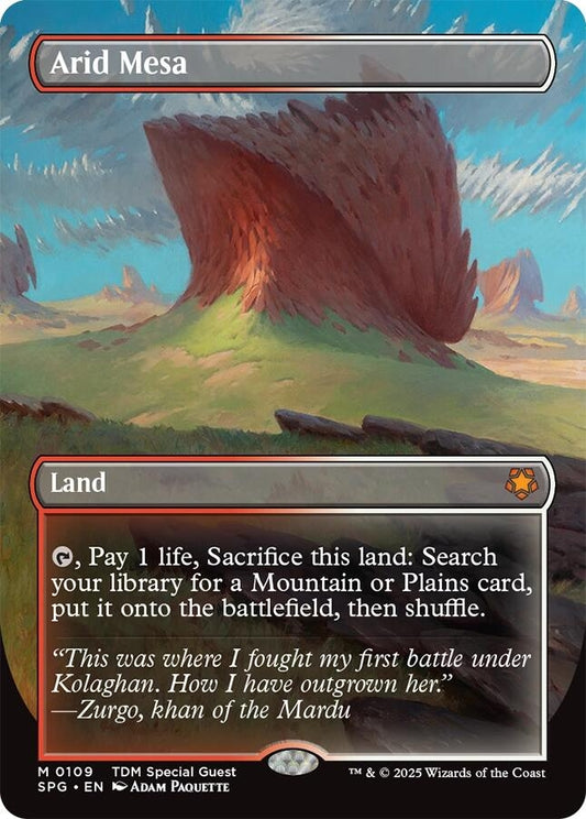 Arid Mesa (Borderless) (109) (SPG) (foil)