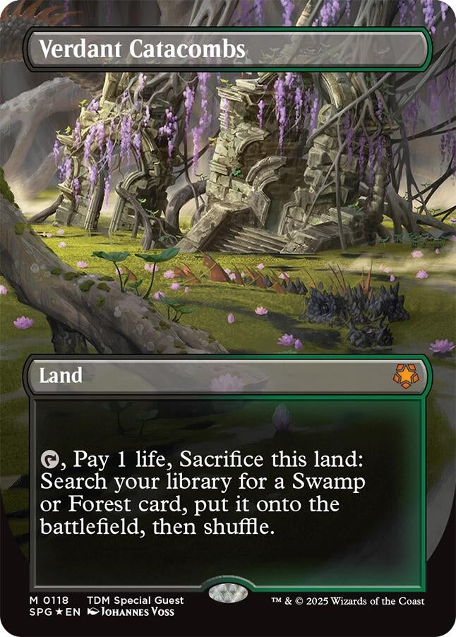 Verdant Catacombs (Borderless) (Dragonscale Foil) (118) (SPG)