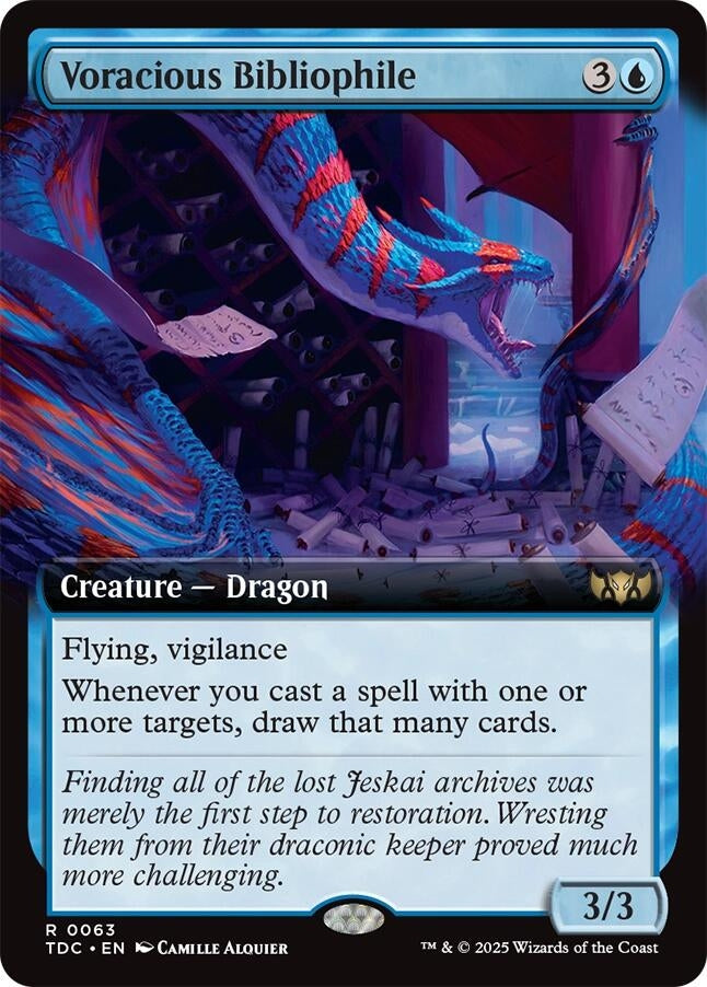 Corocious Voracious Bibliophile (Extended Art) (63) (TDC) – Card Dynasty